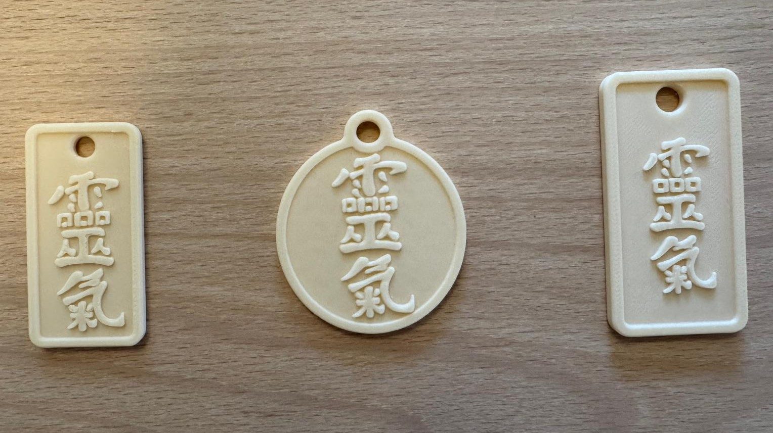 Komplet Reiki 霊氣 — kość słoniowa (3 szt.)
